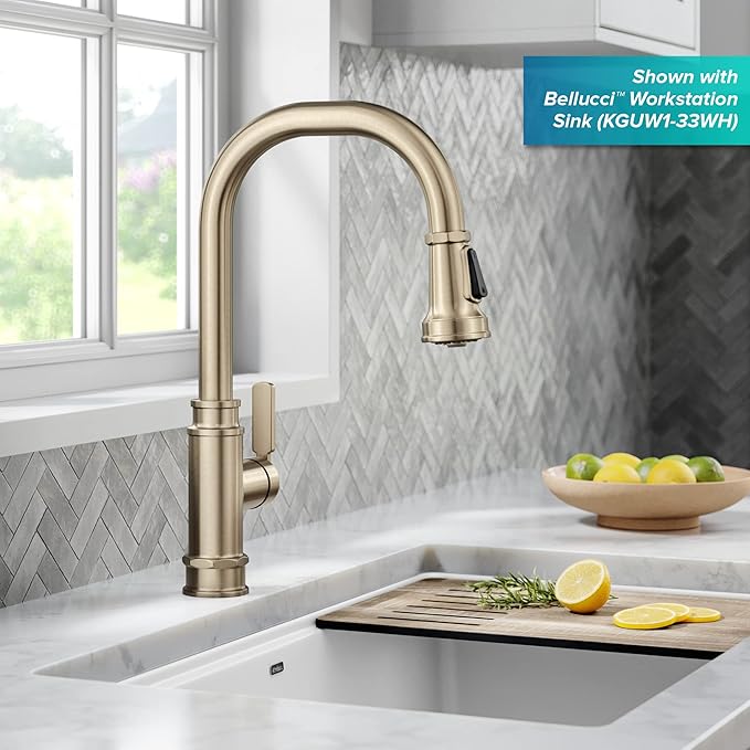 KRAUS Allyn Transitional Industrial Pull-Down Single Handle Kitchen Faucet in - Image 3