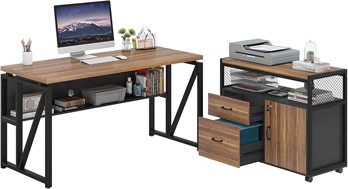 Tribesigns 55-inch L Shaped Desk - Image 9