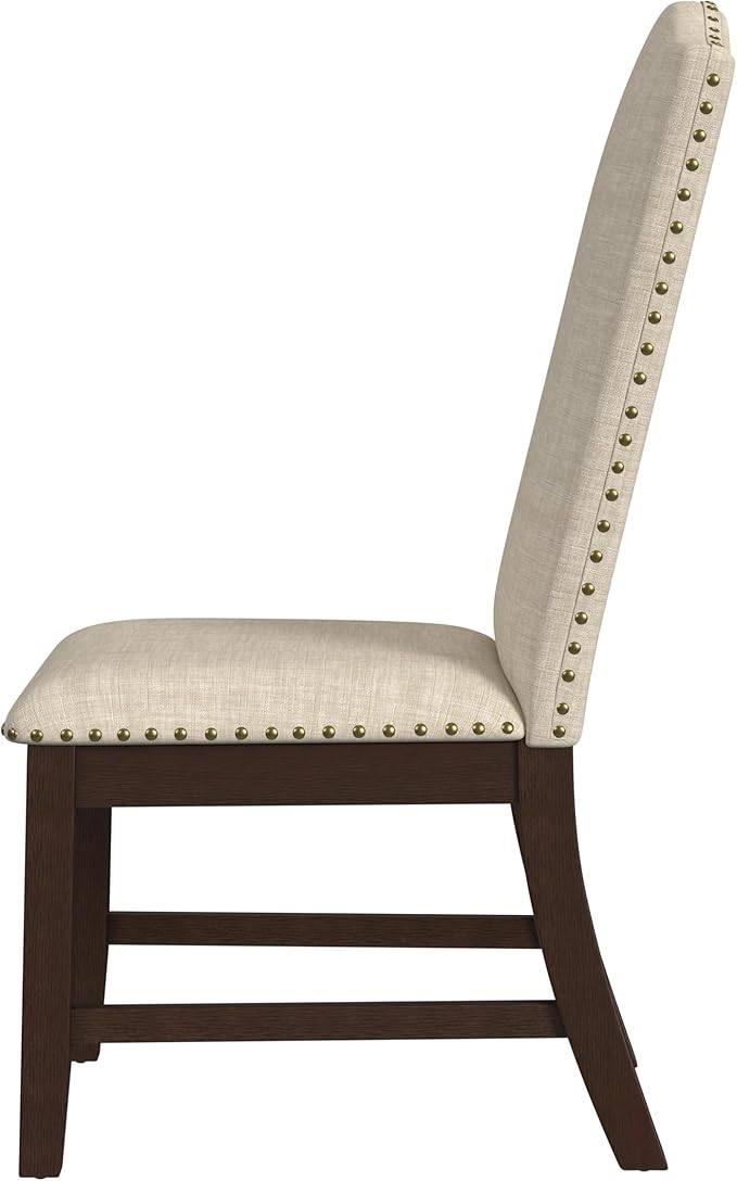 HomePop Scalloped Back Dining Chair - Image 5