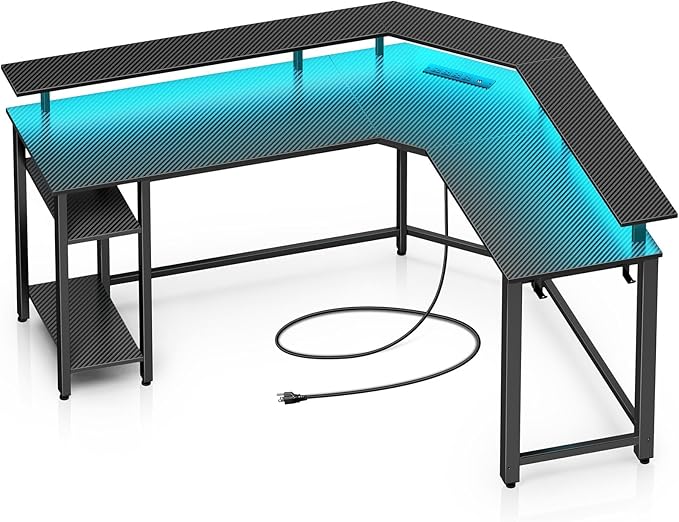 Rolanstar L Shaped Gaming Desk - Image 8