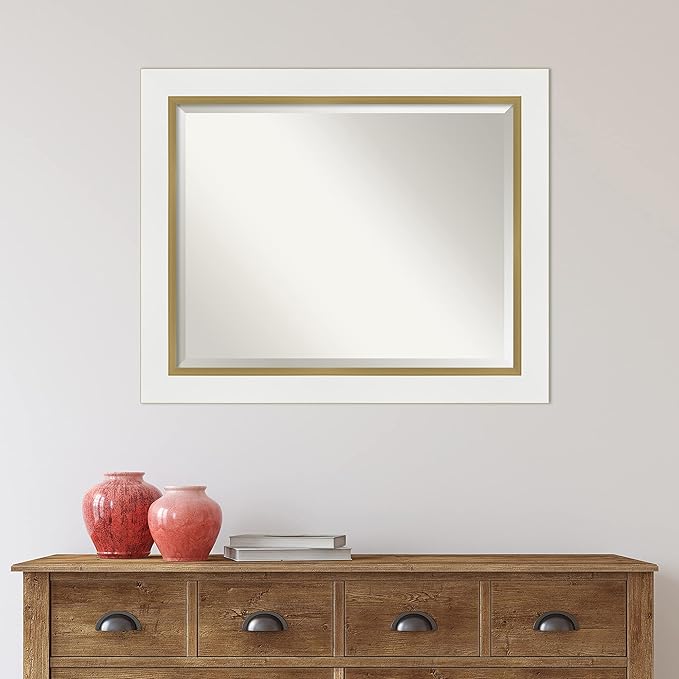 Amanti Art White Bathroom Mirror - Image 6
