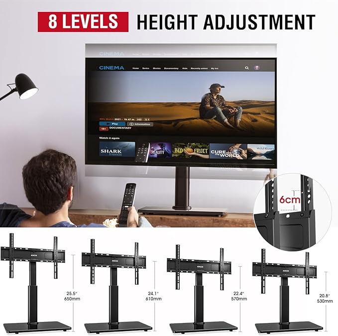 Swivel Universal TV Stand for 32-75 inch TVs - Image 3