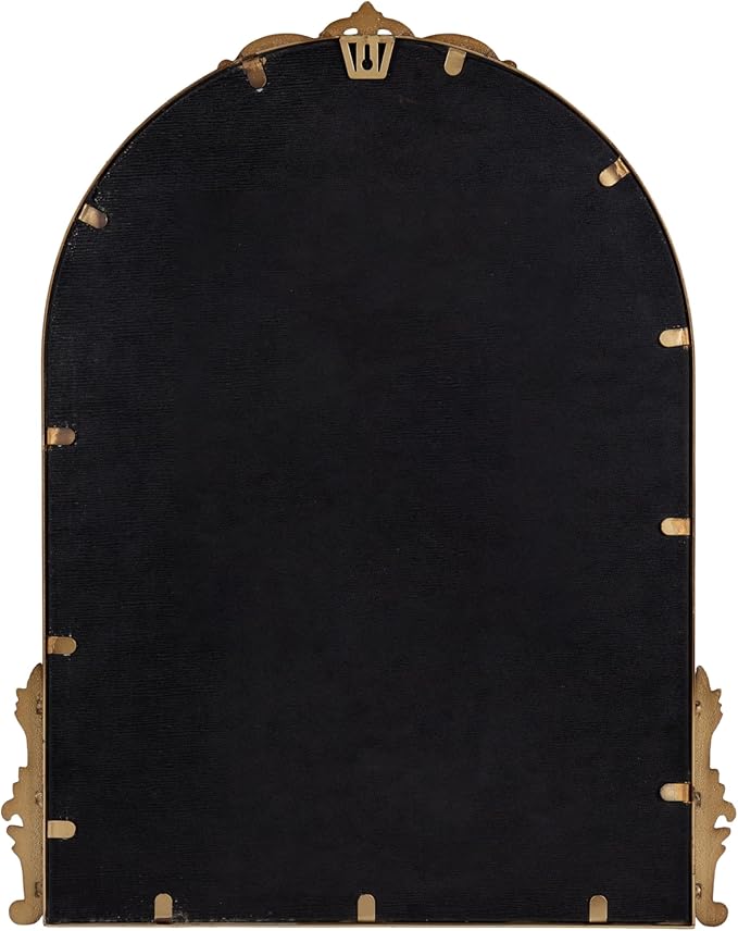 Kate and Laurel Myrcelle Traditional Arched Mirror; 21 x 26; Gold; Decorative - Image 7