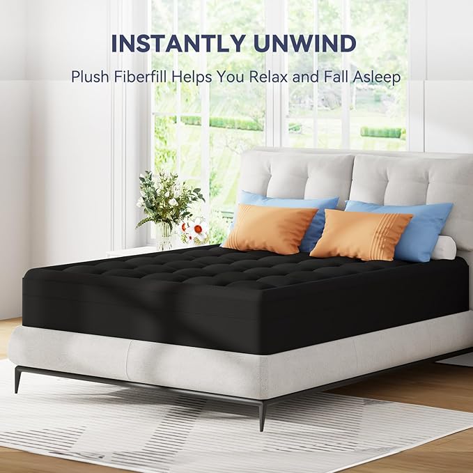 ELEMUSE 3 Inch Dual Layer Memory Foam Mattress Topper King, 2 Inch Cooling Gel - Image 7