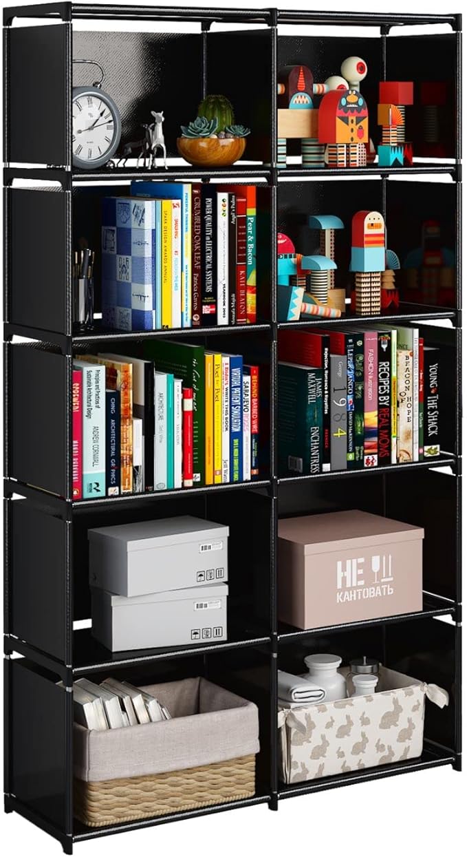 JIUYOTREE 6-Tiers Portable Bookshelf by JIUYOTREE
