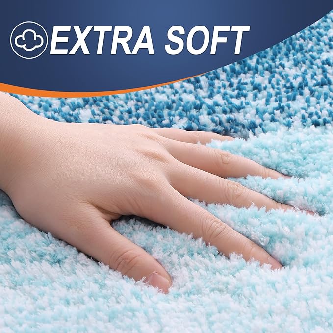 OLANLY Bathroom Runner Rugs 59x24, Extra Soft Absorbent Microfiber Bath Rugs - Image 2