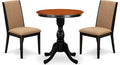East West Furniture ESLA3-BCH-47 3 Piece Modern Dining Table Set Contains a by EastWestFurniture