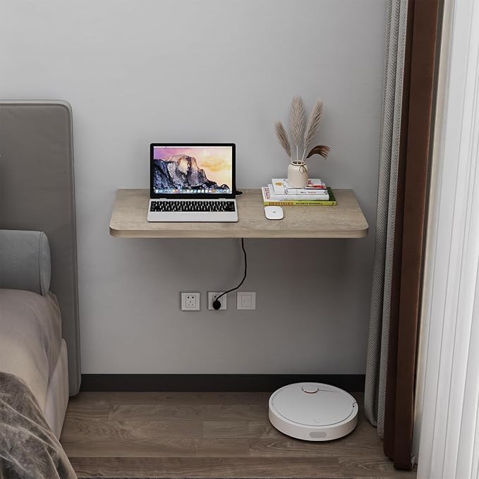 Pmnianhua Wall Mounted Folding Table, Drop Down Table, Folding Table, Fold Down - Image 3