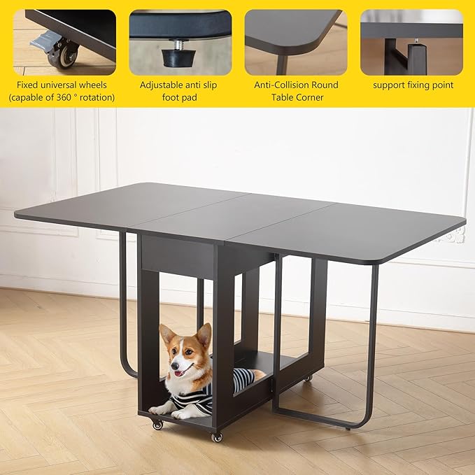 Folding table and chair set, dining table - Image 4