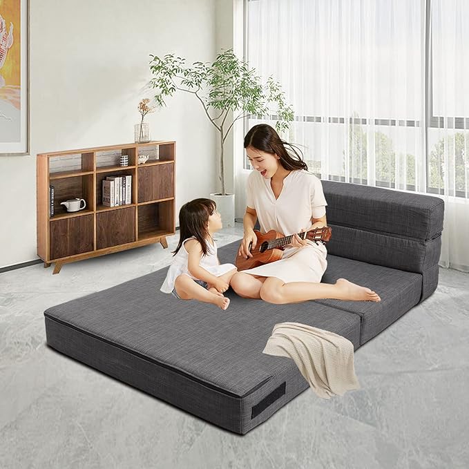 Queen Size Folding Sofa Couch Memory Foam - Image 2