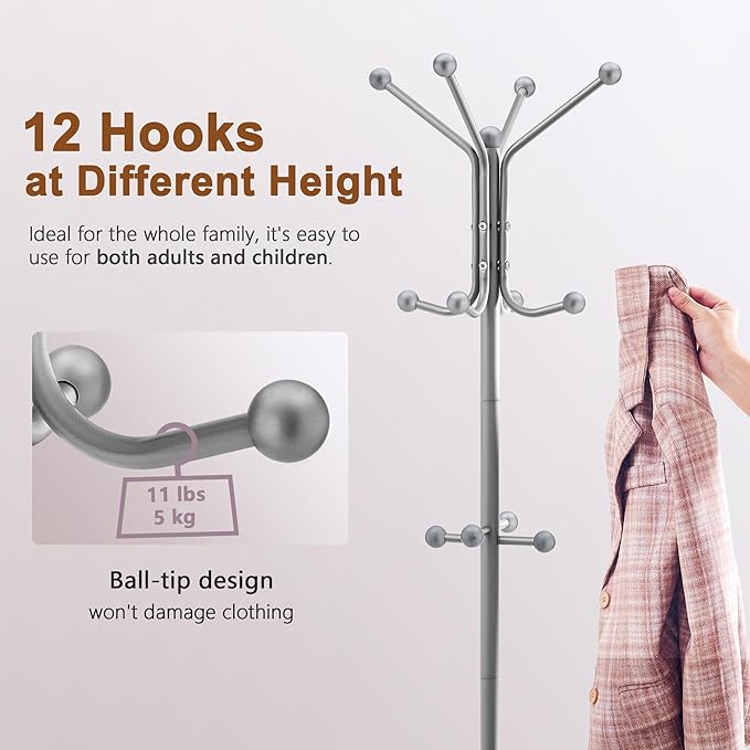 Hoctieon Coat Rack Freestanding - Image 4