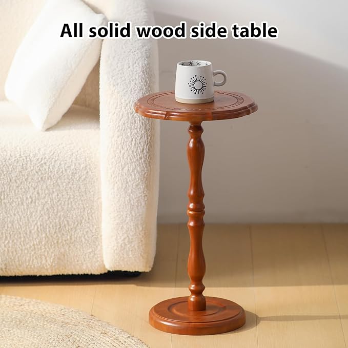 Solid Wood Side Table, Small Drink Table - Image 4