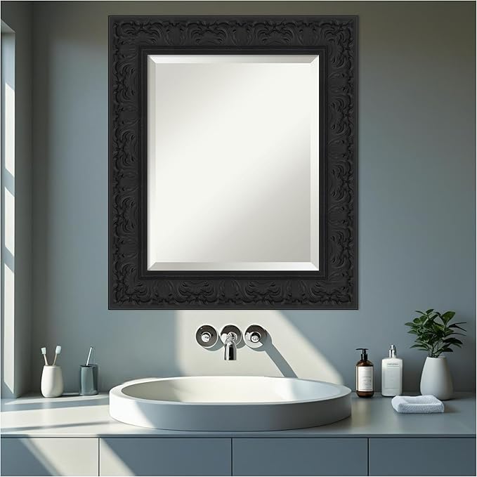 Amanti Art Black Bathroom Mirror - Image 6