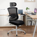 High Back Office Chair with Adjustable Lumbar Support & Headrest, Ergonomic by COLAMYINC