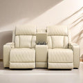 Loveseat Recliner Sofa, Reclining Loveseat Leather Couch by FONTOI