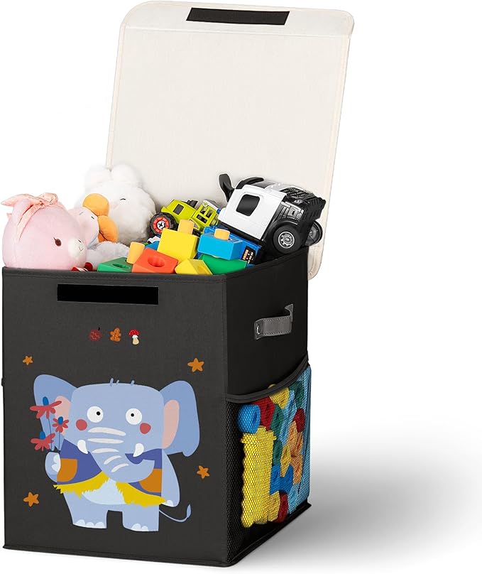 40L Large Toy Storage Box with Lid, Large Toy Box Chest by Unknown
