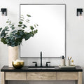 30x36 Inch Black Bathroom Mirror by Bonverre