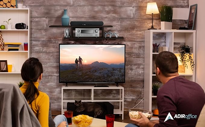 Floating TV Stand, Wall Mounted Floating Media Shelf Organizer Entertainment - Image 9