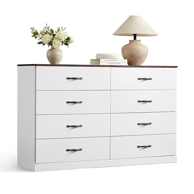 LINSY HOME 8 Drawer Dresser for Bedroom, Modern TV Stand Dressers - Image 8