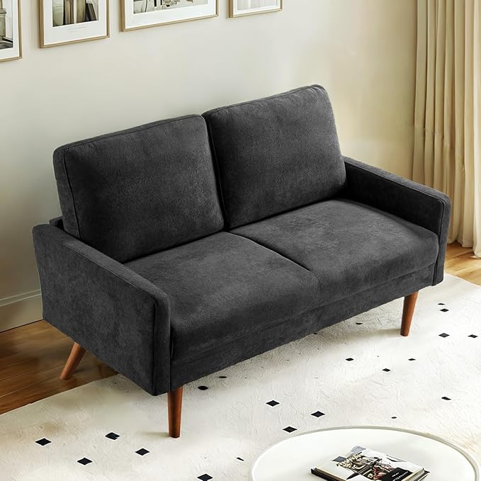 Kent Velvet Loveseat Sofa, European Style - Image 3