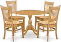 East West Furniture DMVA5-OAK-W 5 Piece Modern Dining Table Set Includes a by EastWestFurniture