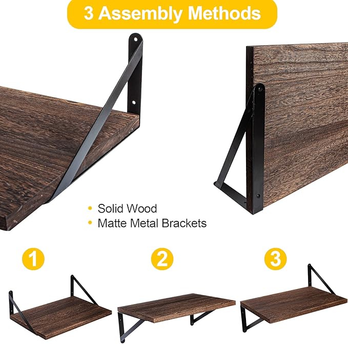 SAUMONIERES Floating Shelves Bookshelf - Image 4