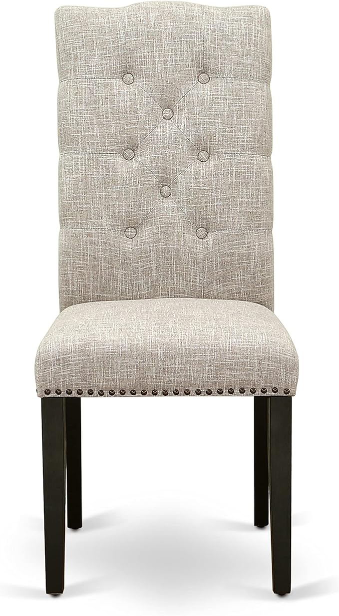 East West Furniture ELP6T35 Elsa Parson Dining Room Chairs - Image 4