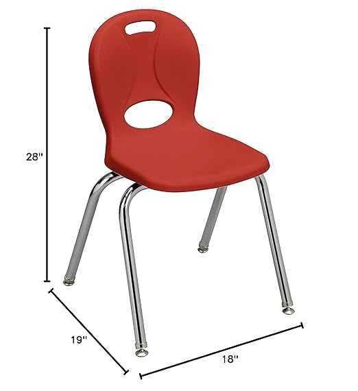 Learniture LNT-116-CSW-RD Learniture Structure Series Stackable School Chairs - Image 3