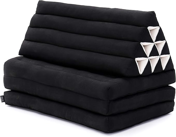 Leewadee 3-Fold Mat XXL with Triangle Cushion – Firm TV Pillow, Foldable - Image 10