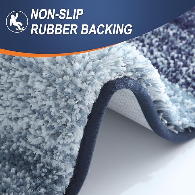 OLANLY Bathroom Rugs Mat 24x16, Extra Soft Absorbent Microfiber Bath Rugs - Image 5