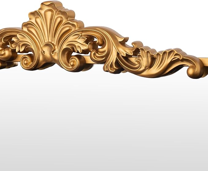 Ruomeng Traditional Wall Mirror, Vintage Bathroom Mirror Baroque Inspired Wall - Image 7