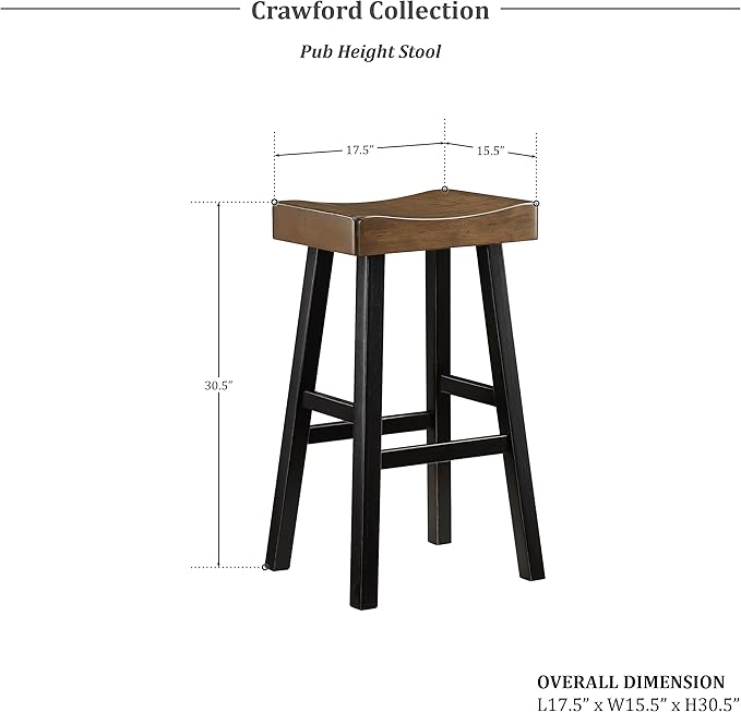 Lexicon Saddle Bar Stools Set of 2 Barstools - Image 5