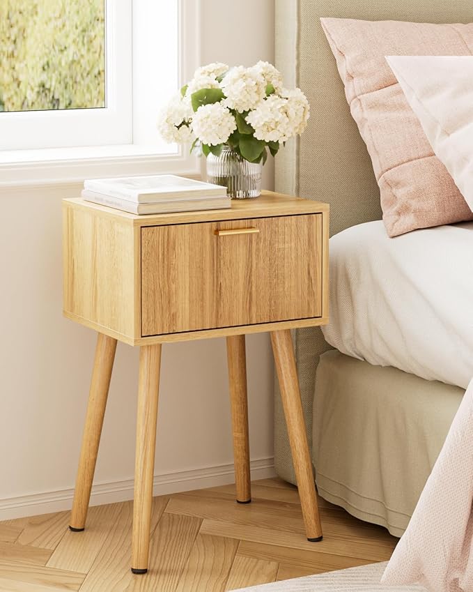 Night Stand Set 2, Oak Nightstand - Image 8