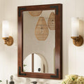 TETOTE 18 x 26 Walnut Wood Mirror by TETOTE