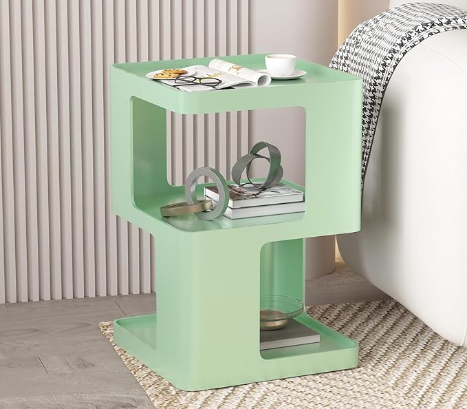 Metal Small Nightstands, Modern Side Table - Image 3