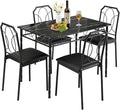 VECELO 5 Piece Dining Table Set by VECELO