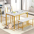 SogesHome Kitchen Table Set for 4, Compact Dining Table Chair Set by SogesHome