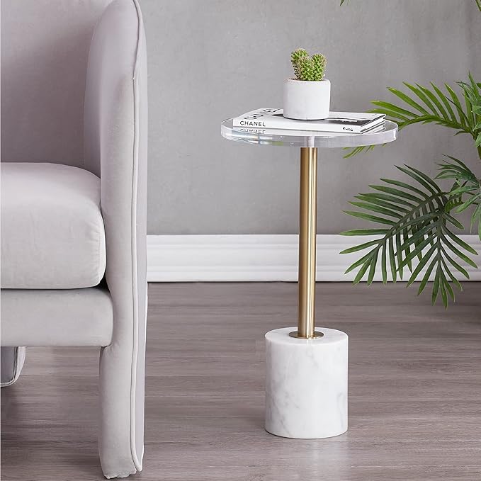 LIKENOW Furniture Acrylic Side Table, Office | Modern Nightstand - Image 2