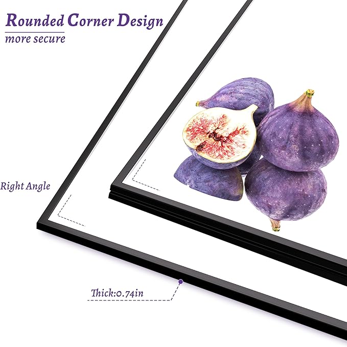 Bathroom Mirror, Rectangular Aluminum Alloy Frame Contemporary Hanging Mirror - Image 5