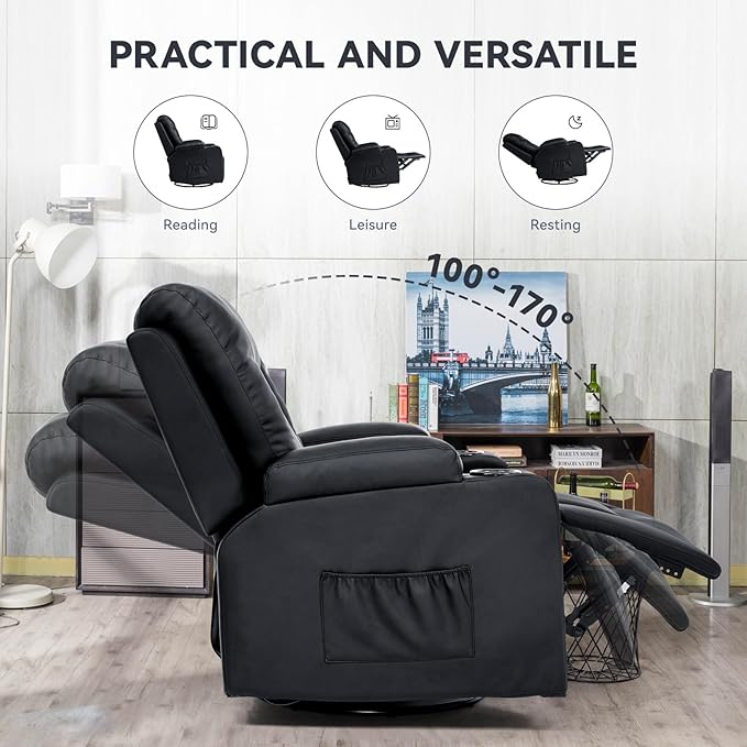 COMHOMA Living Room Furniture Set, Bonded Leather Sofa - Image 5