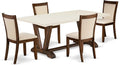 East West Furniture V727MZN32-5 5 Piece Dinette Set Includes a Rectangle Dining by EastWestFurniture