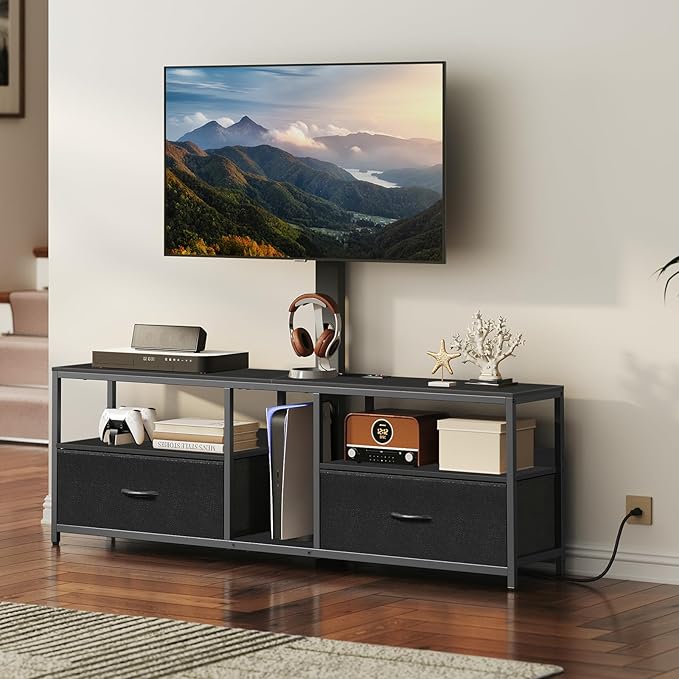 TV Stand with Mount for up to 65", Entertainment Center with Switch-Controlled - Image 2