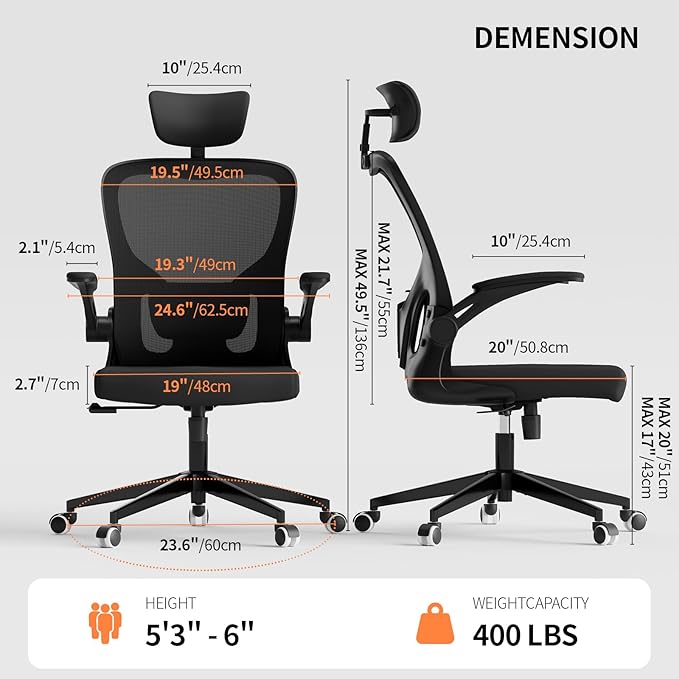 Monhey Office Chair Ergonomic Desk Chair - Image 2