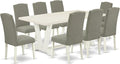 East West Furniture V027EN206-9 9 Piece Dining Room Set Includes a Rectangle by EastWestFurniture