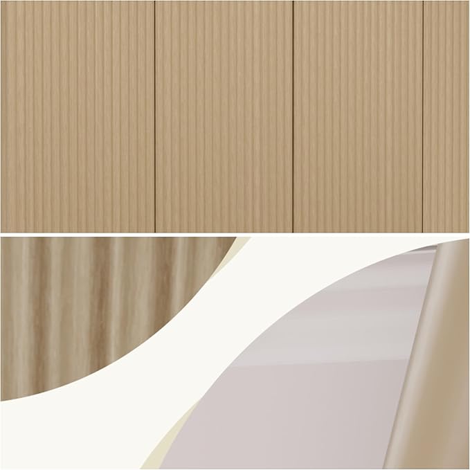 Buffet Cabinet, Sideboard Fluted Cabinet Modern Kitchen Buffet Storage Cabinets - Image 6