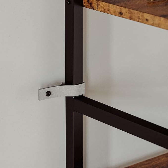 IRONCK Bookcases and Bookshelves Triple Wide 5 Tiers Industrial Bookshelf - Image 7