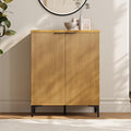Fluted Sideboard Buffet Cabinet, 2 Doors Side Board Storage Cabinet, Buffet by Unknown