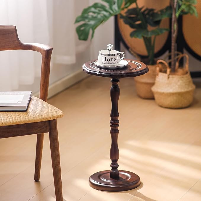 Round Side Table, Small Drink Table - Image 8
