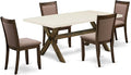 East West Furniture X727MZ748-5 5 Piece Dining Room Furniture Set Includes a by EastWestFurniture