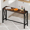 BON AUGURE Bar Table, 55 in Counter Height Pub Tables, Rectangular Tall Behind by BONAUGURE